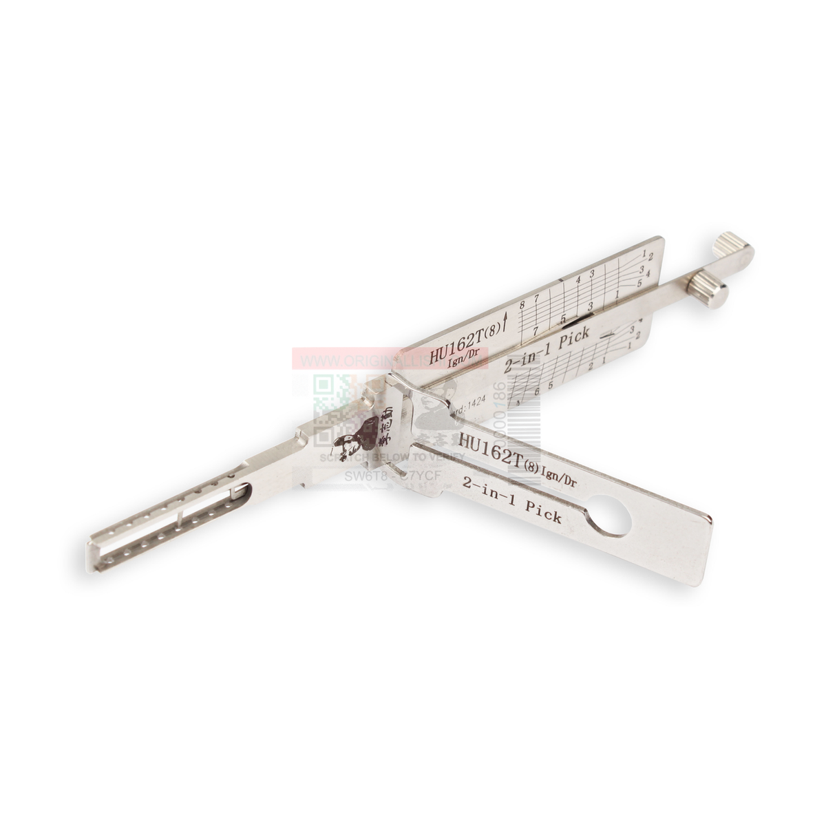 Original Lishi HU162+(8)-AG=VAG2015+AG automotive 2-in-1 pick and decoder
