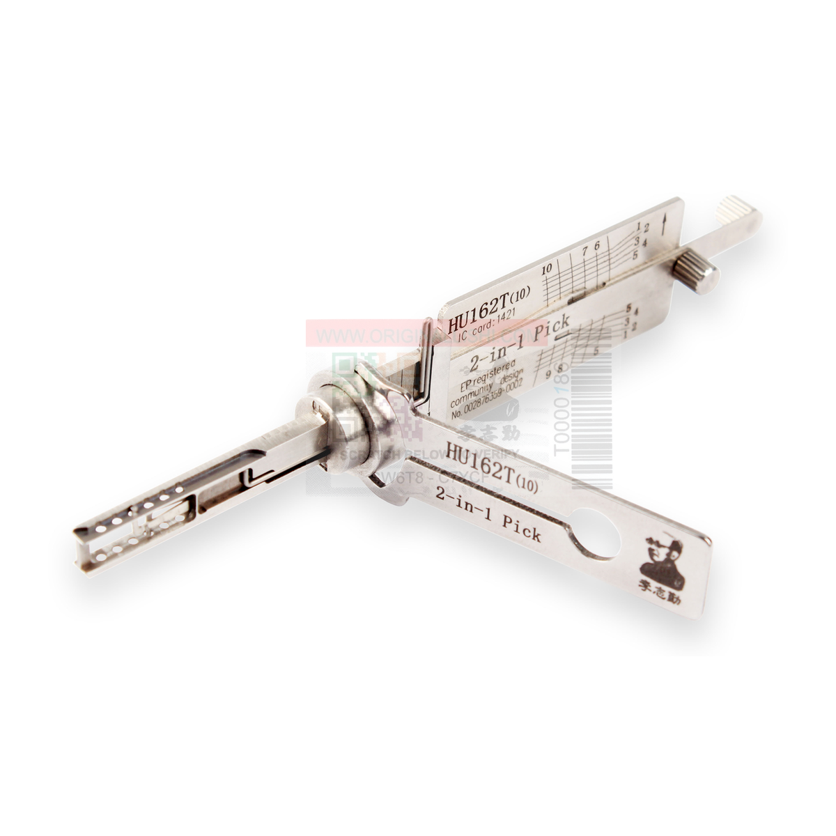 Original Lishi HU162-SC10-V3-AG automotive 2-in-1 pick and decoder