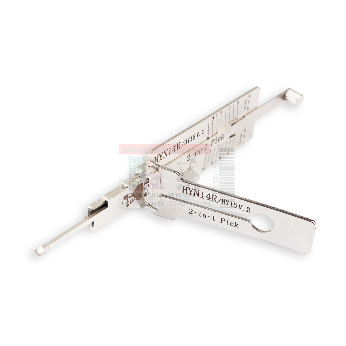 Original Lishi HYN14R(HY15)-+AG automotive 2-in-1 pick and decoder