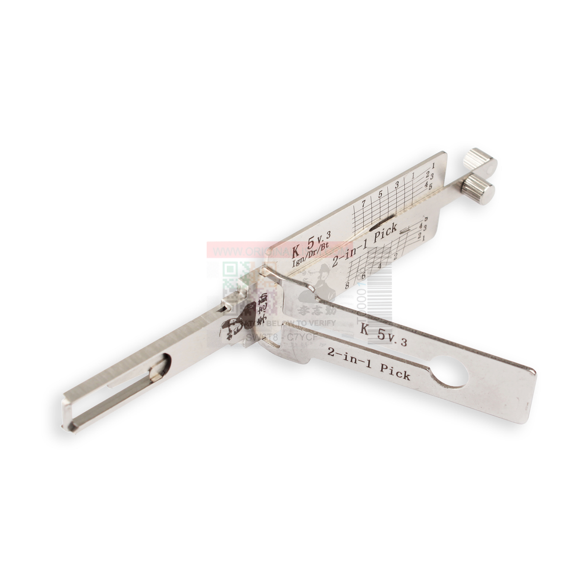 Original Lishi K5-KK12+AG automotive 2-in-1 pick and decoder