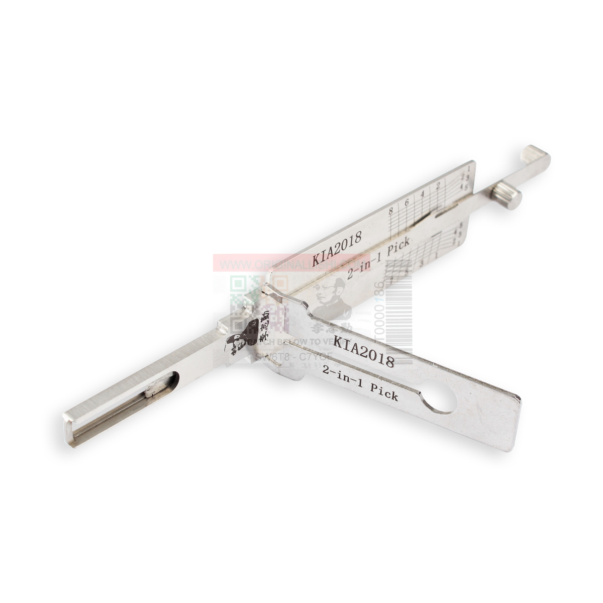 Original Lishi KIA2018-SRT2018-AG automotive 2-in-1 pick and decoder