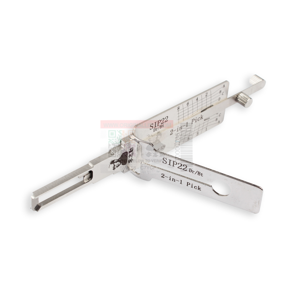 Original Lishi SIP22-TL-AG automotive 2-in-1 pick and decoder