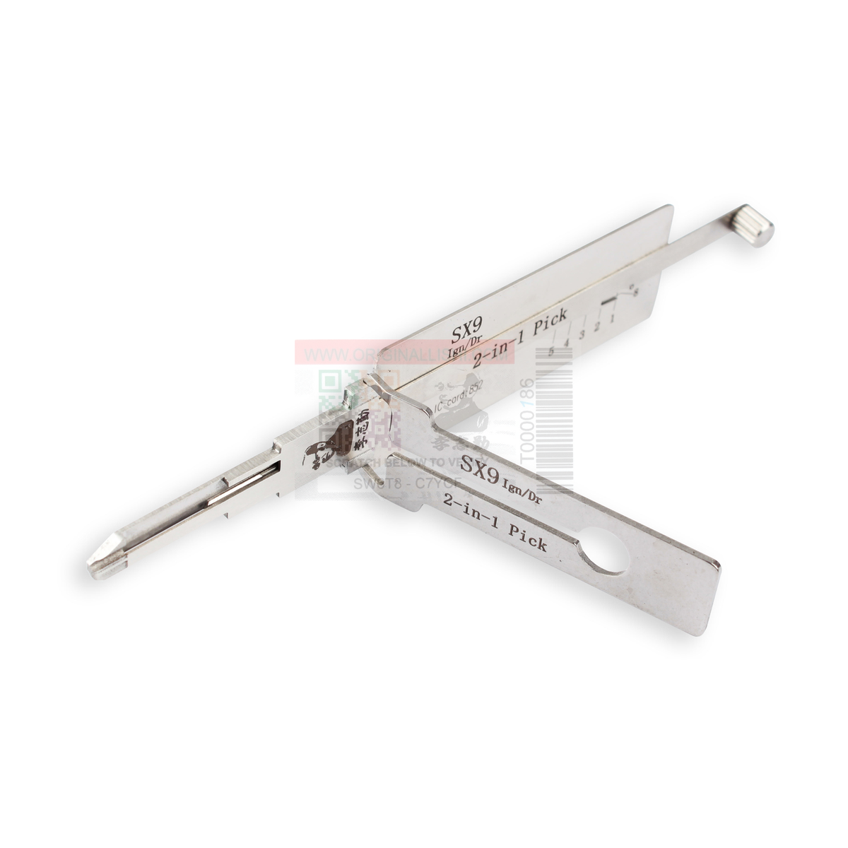 Original Lishi SX9+AG automotive 2-in-1 pick and decoder