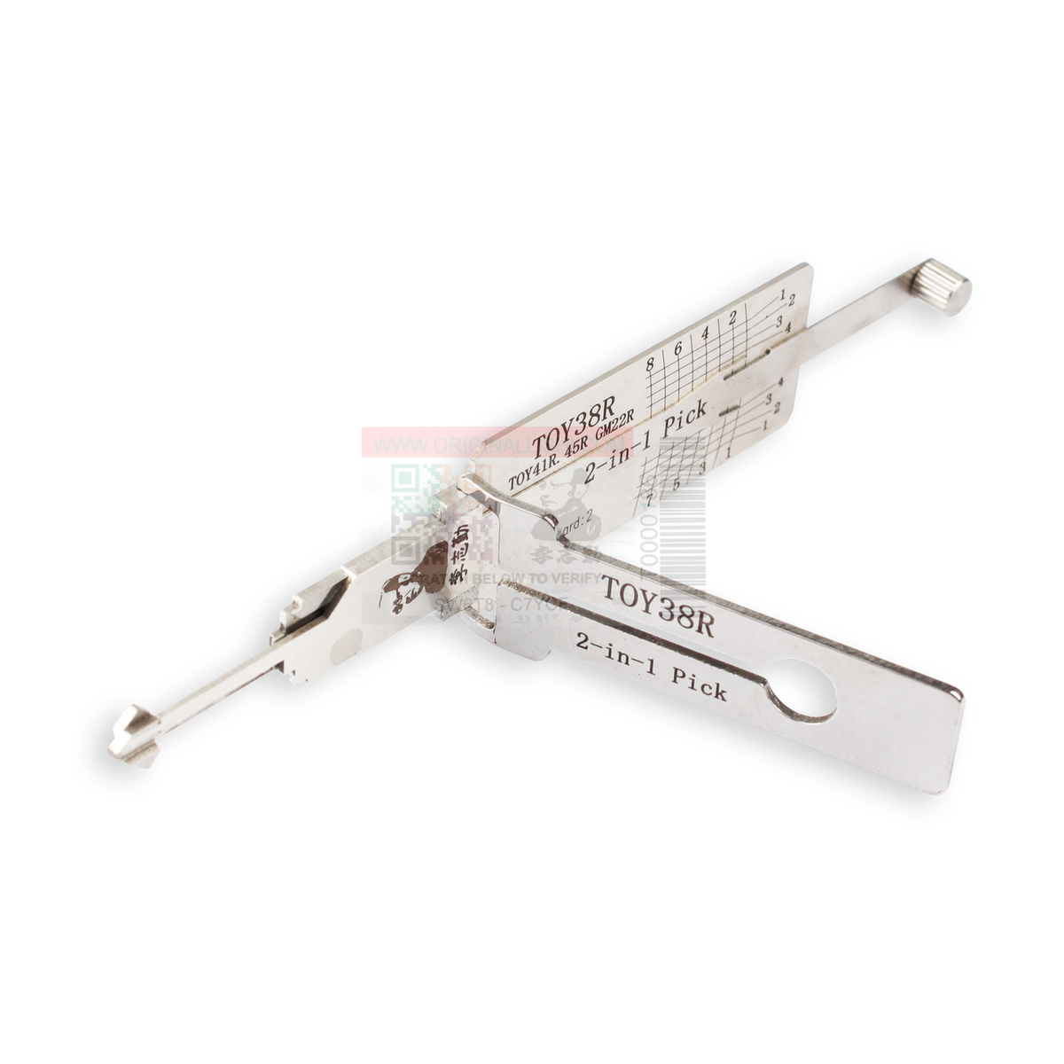 Original Lishi TOY38R-DH4R automotive 2-in-1 pick and decoder