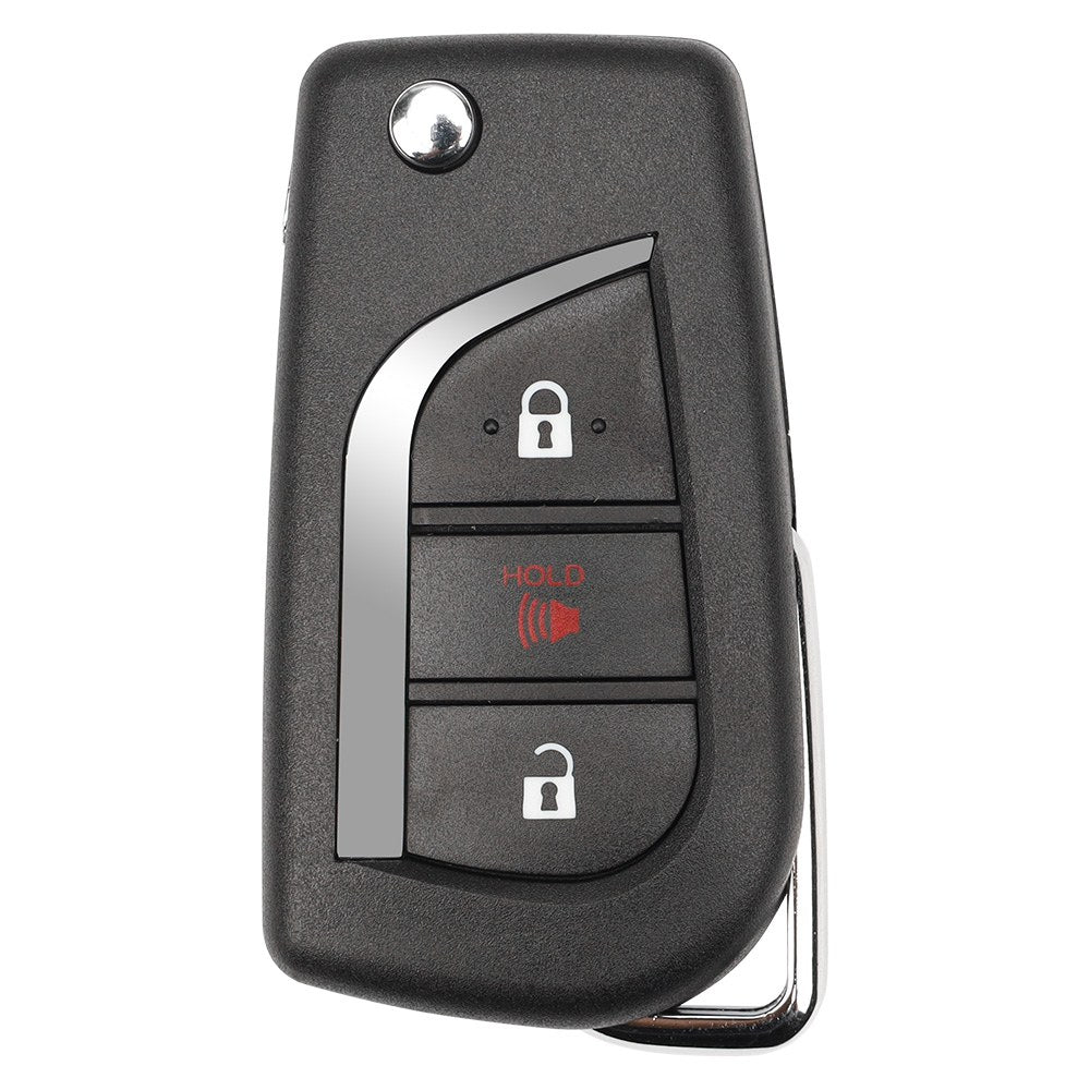 2017-2018 Toyota Corolla / 3-Button Remote Flip Key / PN: 89070-12C20 / HYQ12BFB (H CHIP)