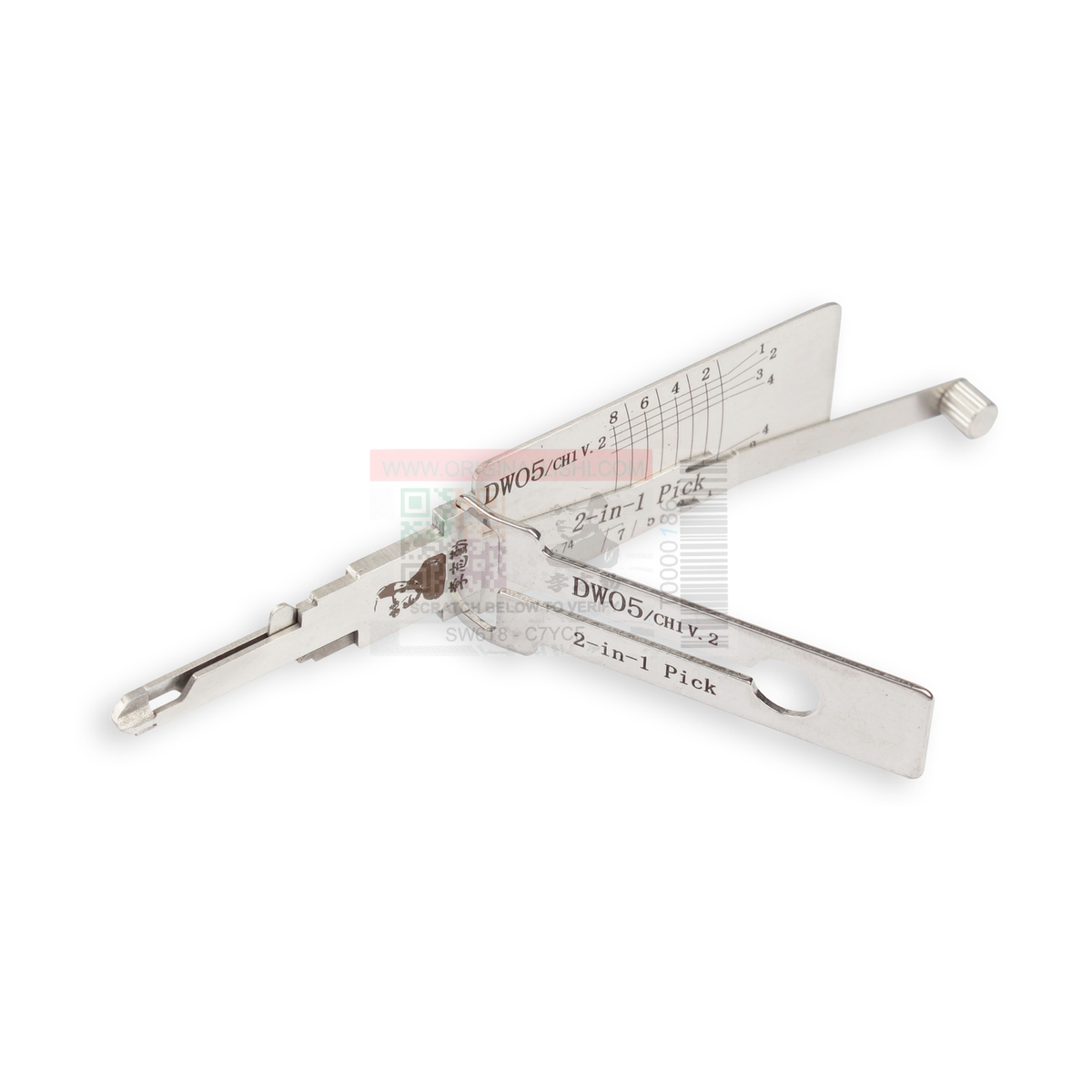 Original Lishi CH1-DW05 automotive 2-in-1 pick and decoder