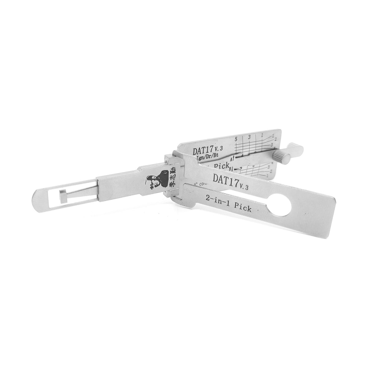 Original Lishi DAT17-+IGN-AG automotive 2-in-1 pick and decoder