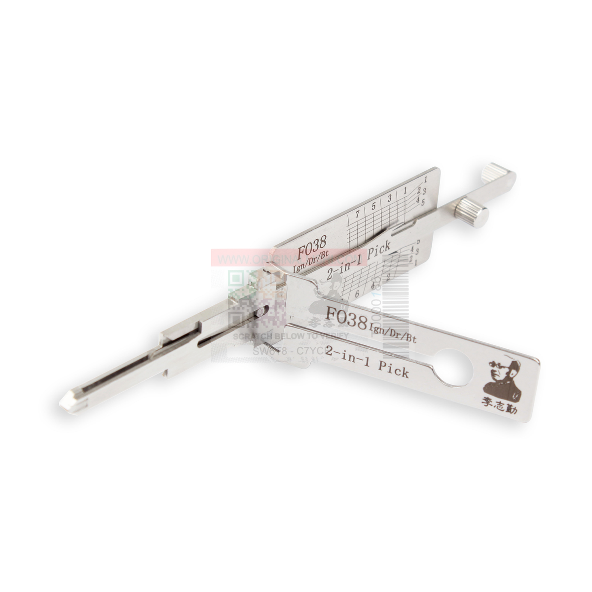 Original Lishi FO38+AG automotive 2-in-1 pick and decoder