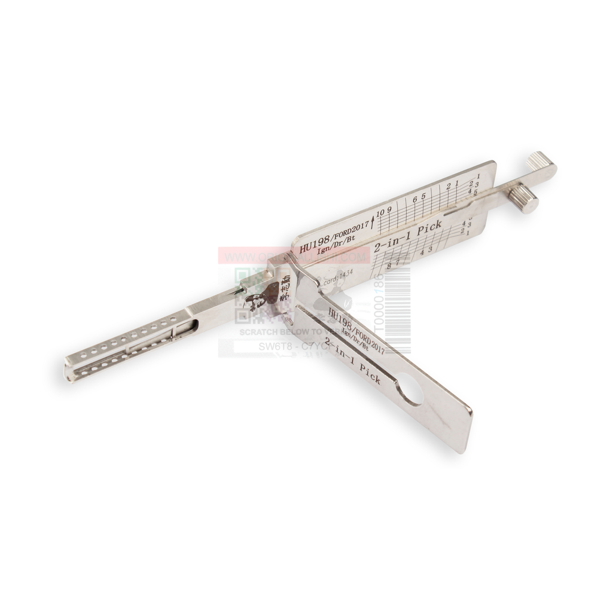 Original Lishi FORD-2017-HU198-AG automotive 2-in-1 pick and decoder