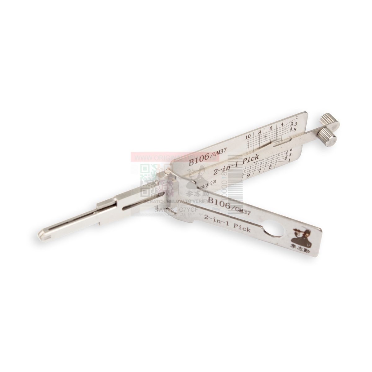 Original Lishi GM37-AG automotive 2-in-1 pick and decoder
