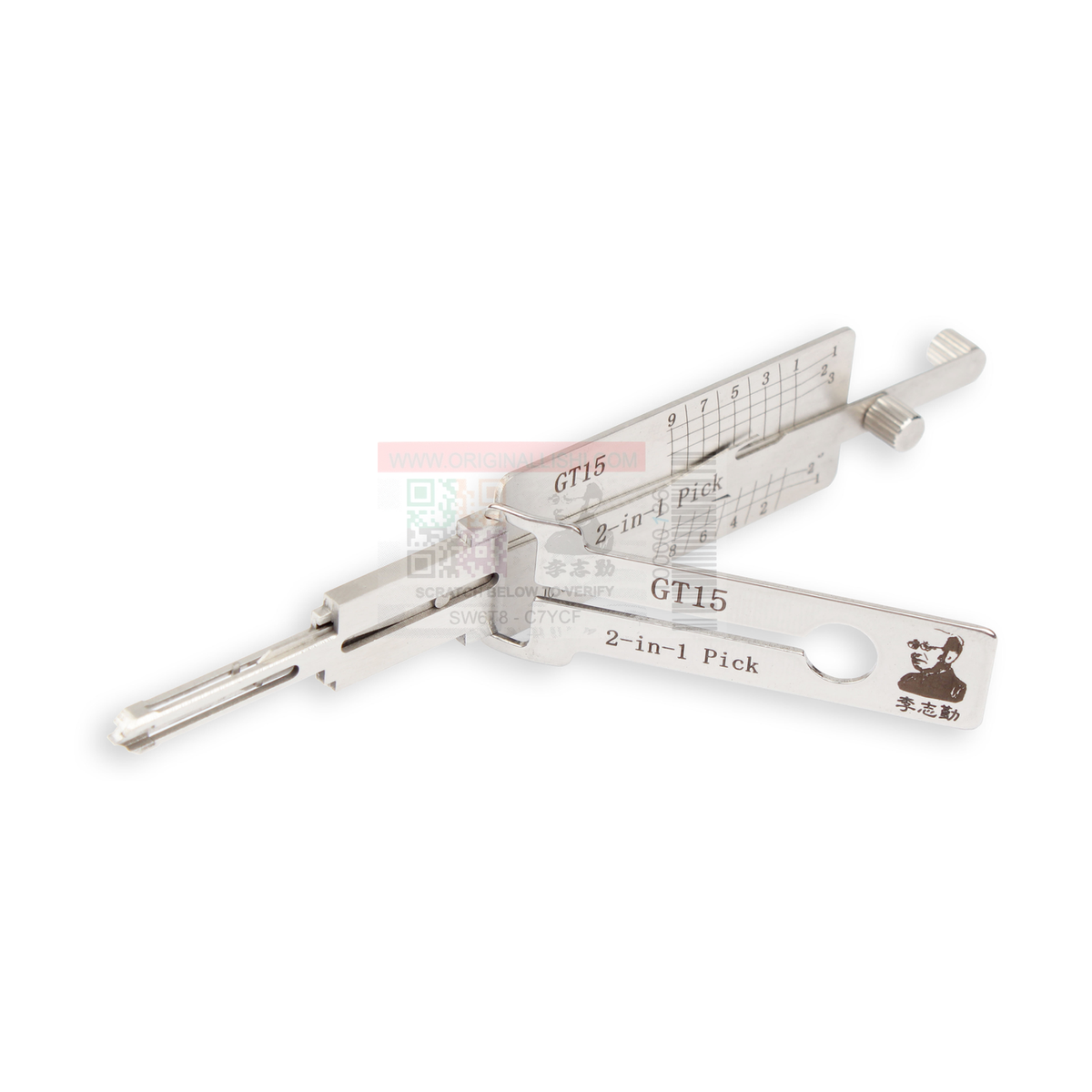 Original Lishi GT15 automotive 2-in-1 pick and decoder