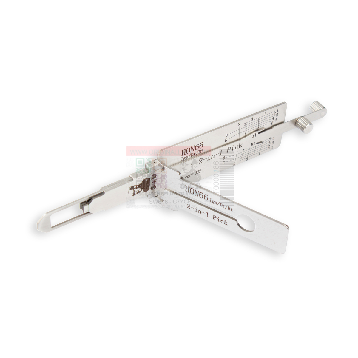 Original Lishi HON66+-AG automotive 2-in-1 pick and decoder