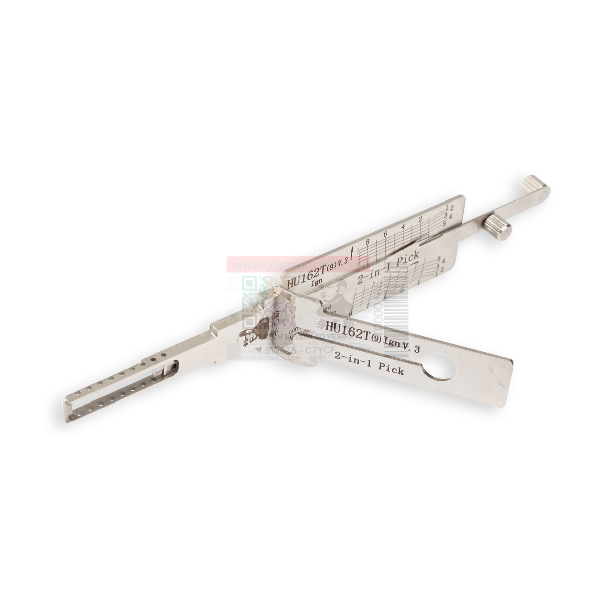 Original Lishi HU162+SC9-AG automotive 2-in-1 pick and decoder