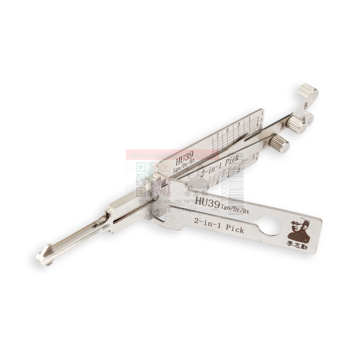 Original Lishi HU39+QL automotive 2-in-1 pick and decoder