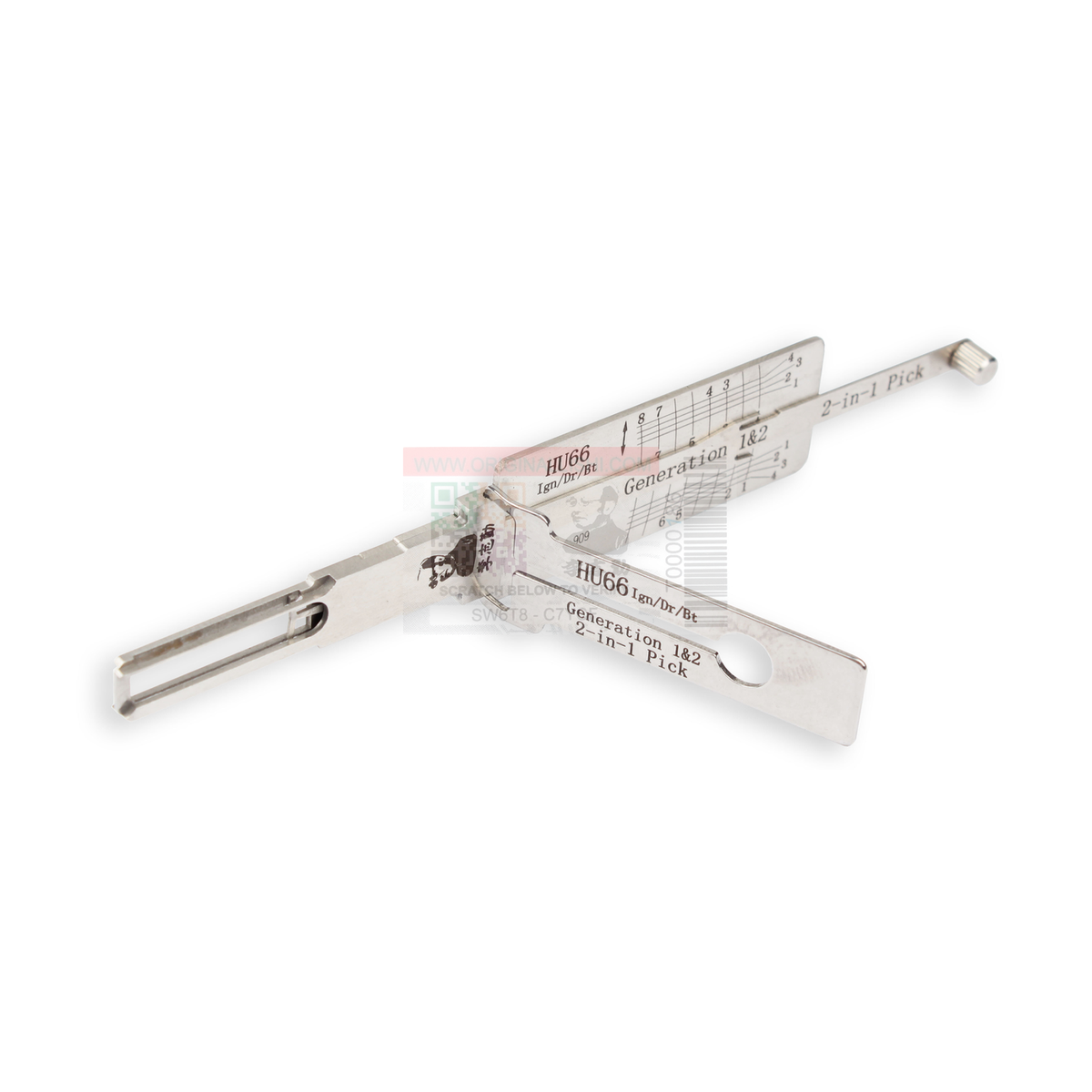 Original Lishi HU66+SL-AG automotive 2-in-1 pick and decoder