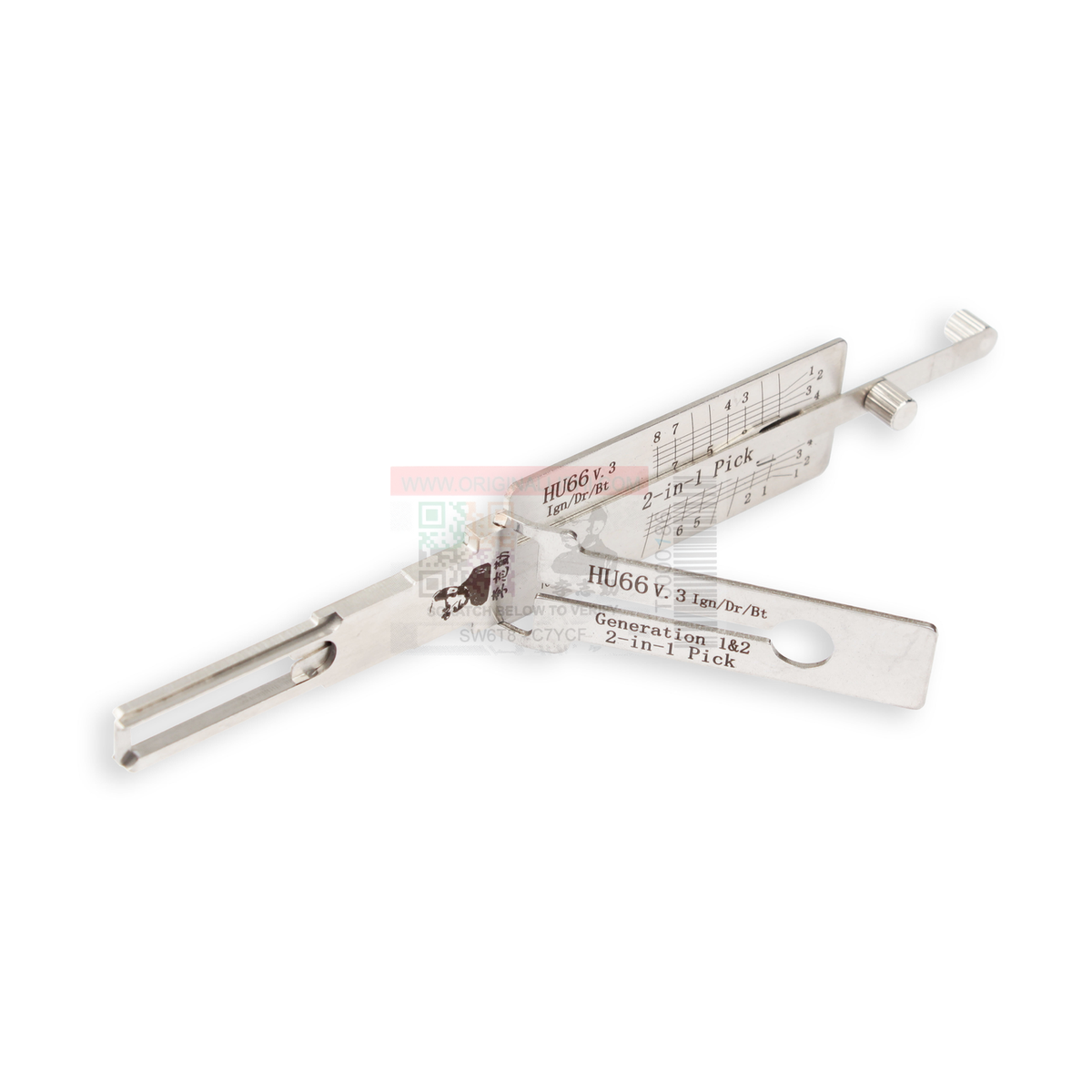Original Lishi HU66+TL-AG automotive 2-in-1 pick and decoder