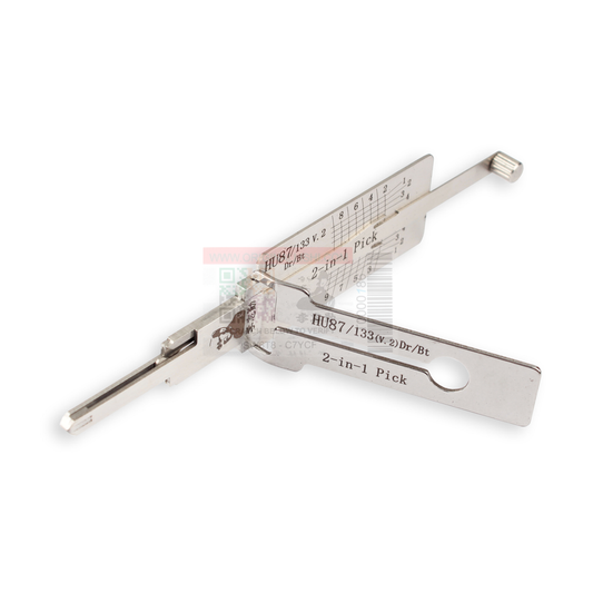 Original Lishi HU87-V2-AG automotive 2-in-1 pick and decoder