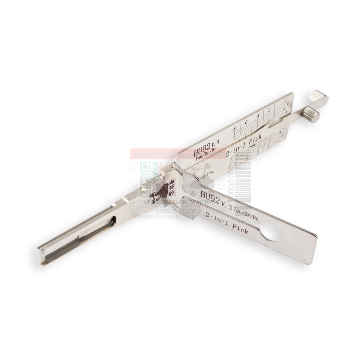 Original Lishi HU92+TL-AG automotive 2-in-1 pick and decoder