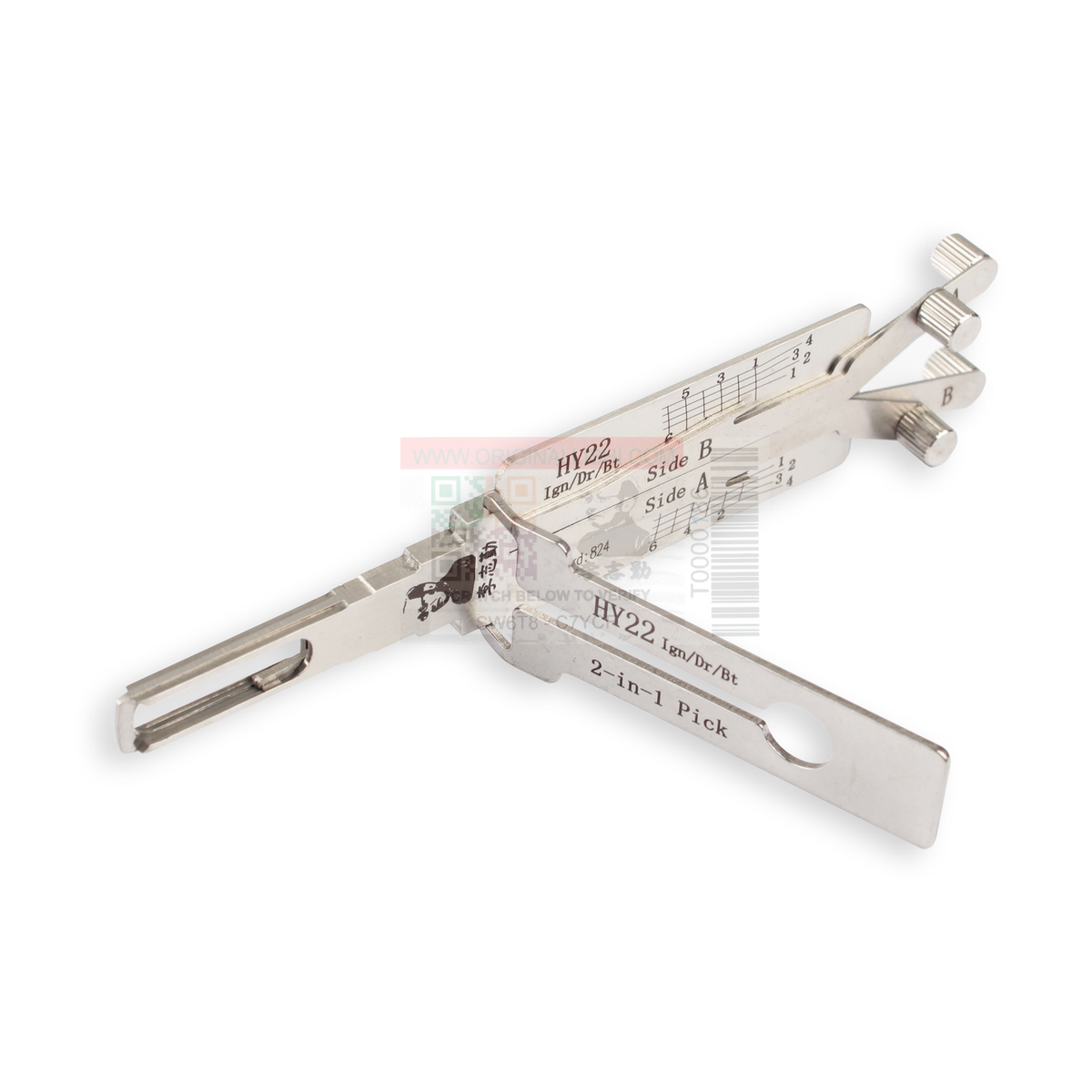 Original Lishi HY22+AG automotive 2-in-1 pick and decoder