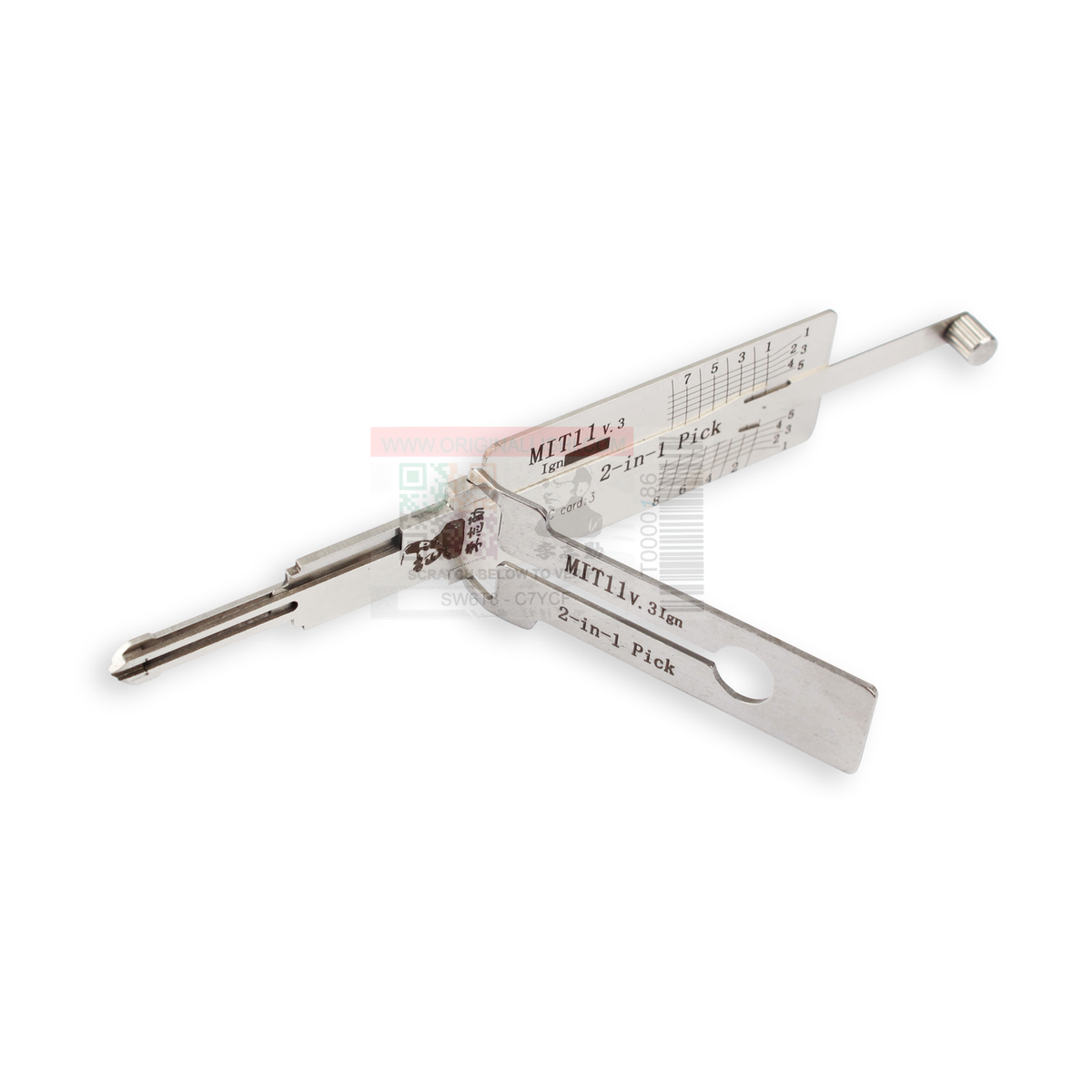 Original Lishi MIT11R+AG automotive 2-in-1 pick and decoder