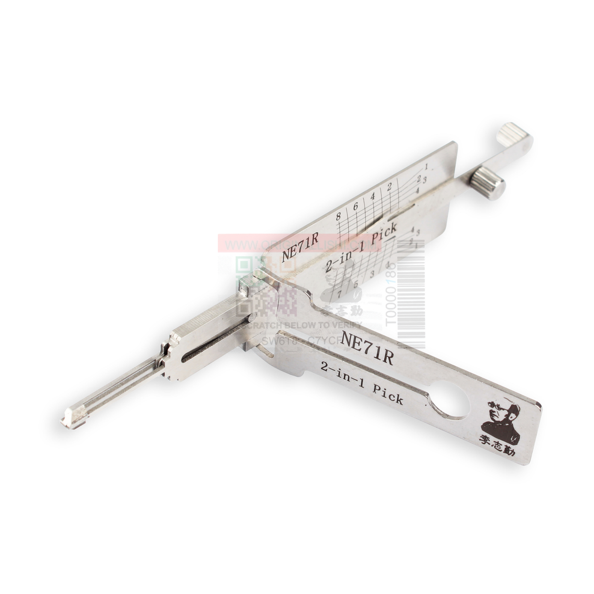 Original Lishi NE71R-V2 automotive 2-in-1 pick and decoder