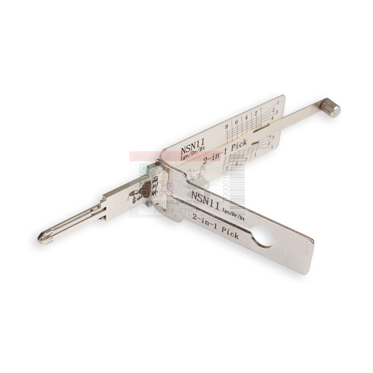 Original Lishi NSN11+AG automotive 2-in-1 pick and decoder