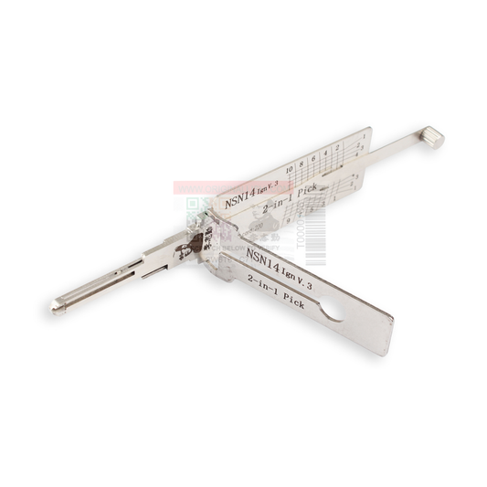 Original Lishi NSN14+-AG automotive 2-in-1 pick and decoder
