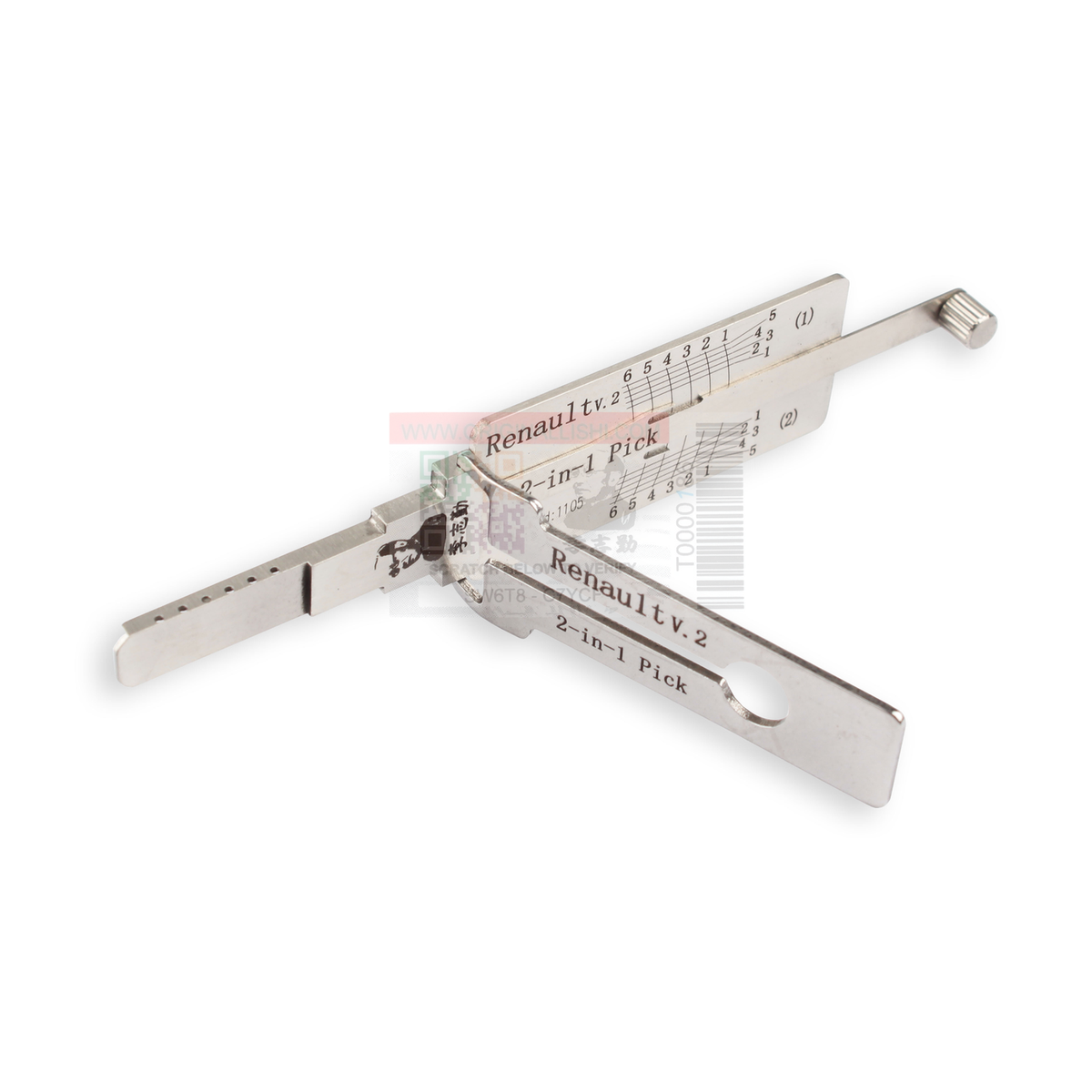 Original Lishi RENAULT-V2 automotive 2-in-1 pick and decoder