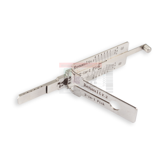 Original Lishi RENAULT-V2 automotive 2-in-1 pick and decoder