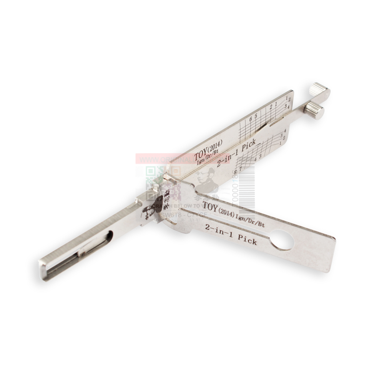 Original Lishi TOY2014-AG automotive 2-in-1 pick and decoder