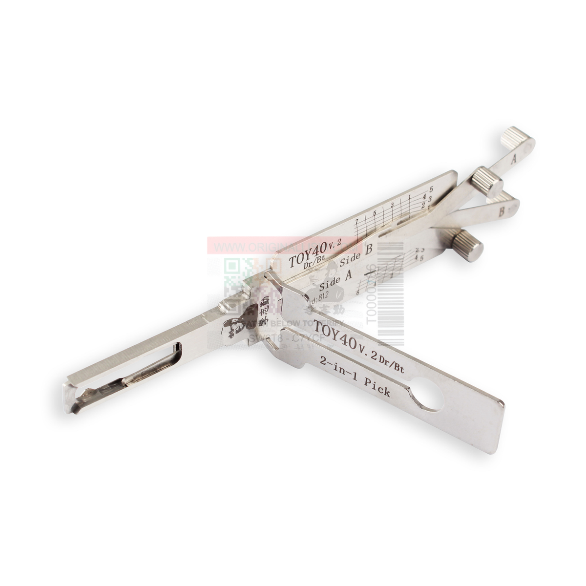 Original Lishi TOY40 automotive 2-in-1 pick and decoder