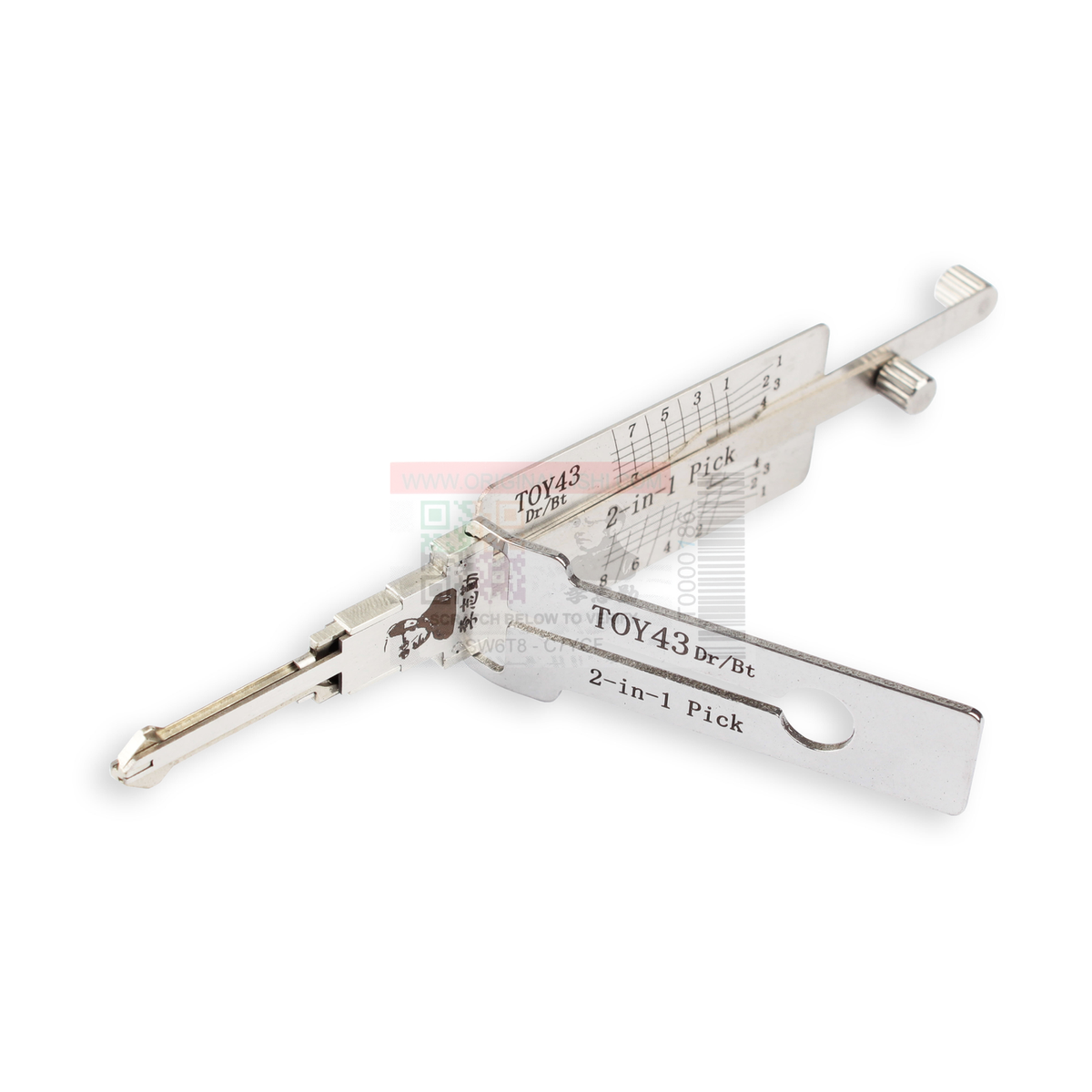 Original Lishi TOY43-8-AG automotive 2-in-1 pick and decoder