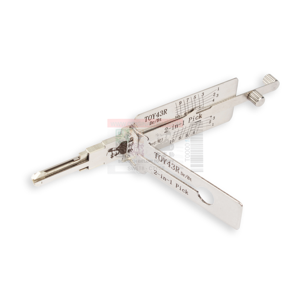 Original Lishi TOY43R-AG automotive 2-in-1 pick and decoder