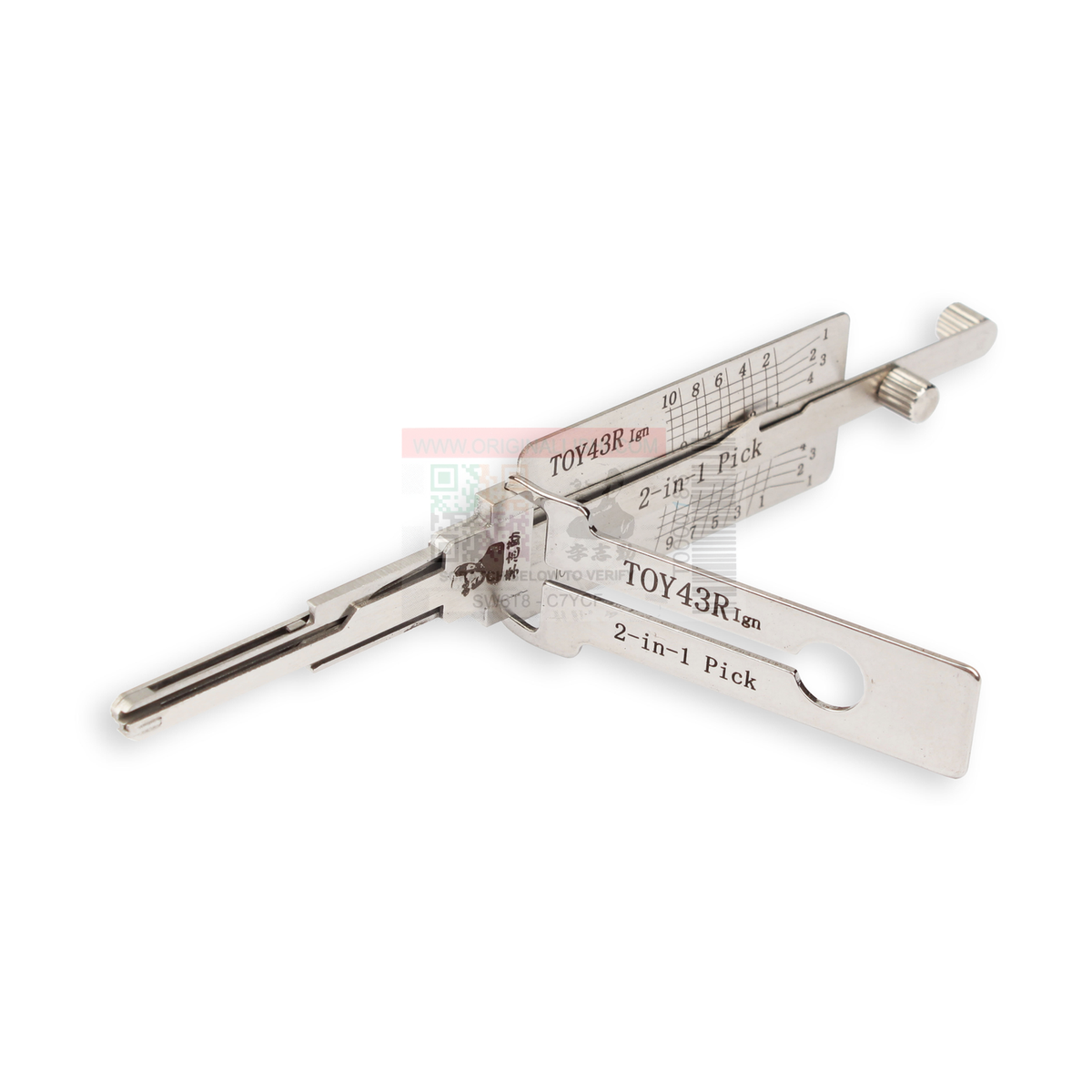 Original Lishi TOY43R-+IGN-AG automotive 2-in-1 pick and decoder