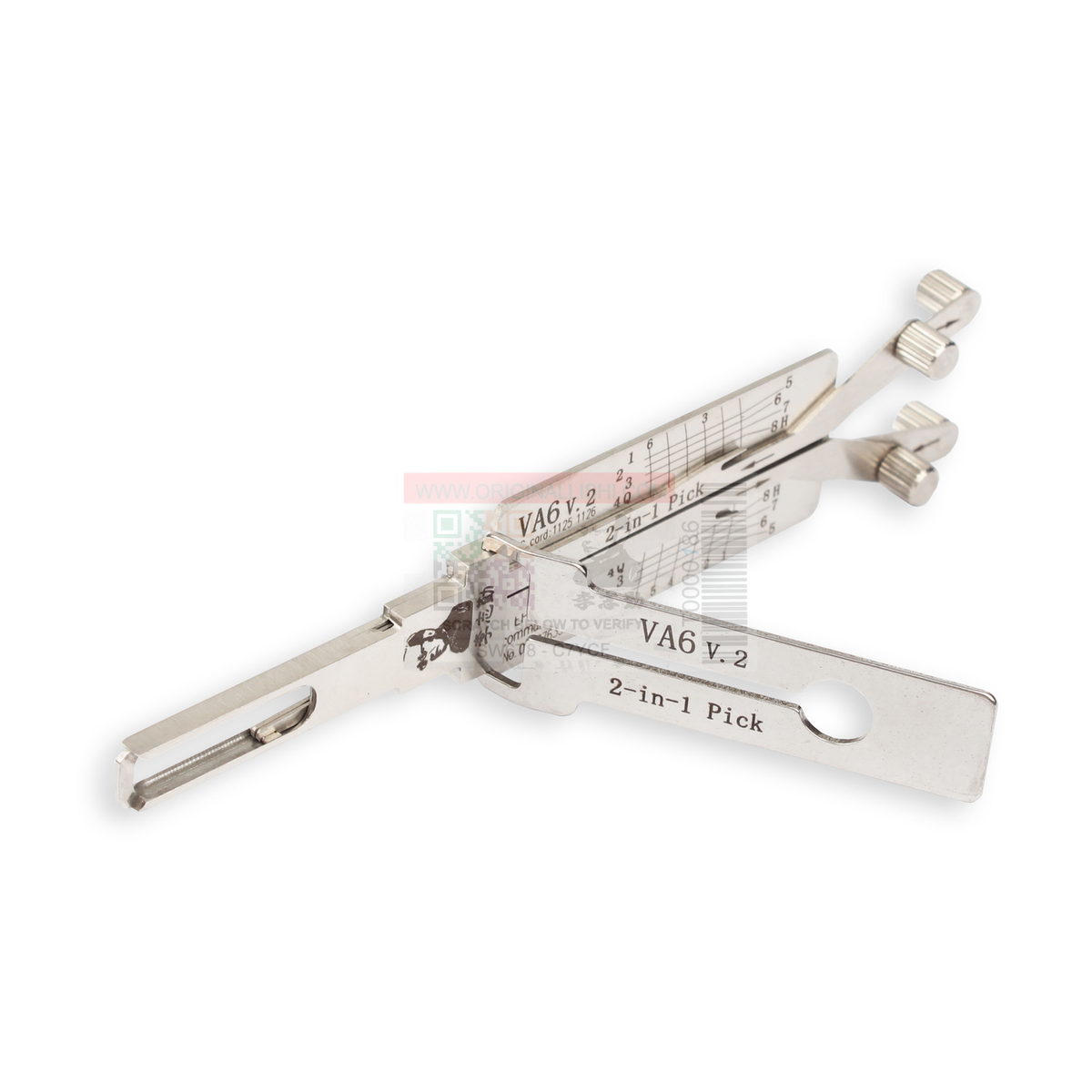 Original Lishi VA6-QL-AG automotive 2-in-1 pick and decoder