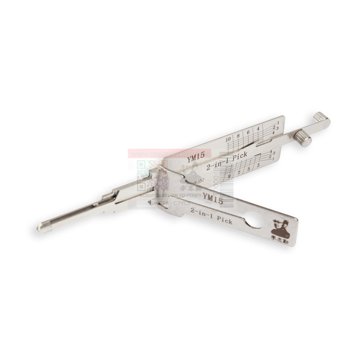 Original Lishi YM15 automotive 2-in-1 pick and decoder