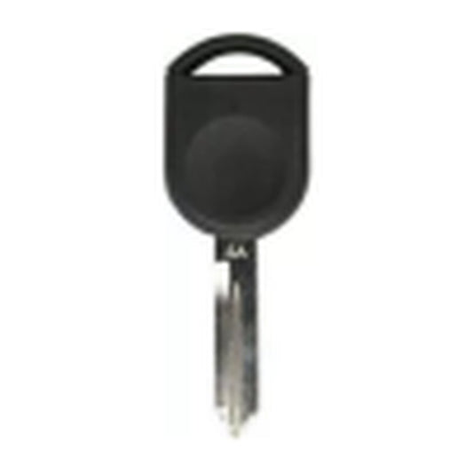 Ford key shell with black plastic head and uncut blade, no transponder chip — MST-KS-3003, US Locksmith Supply