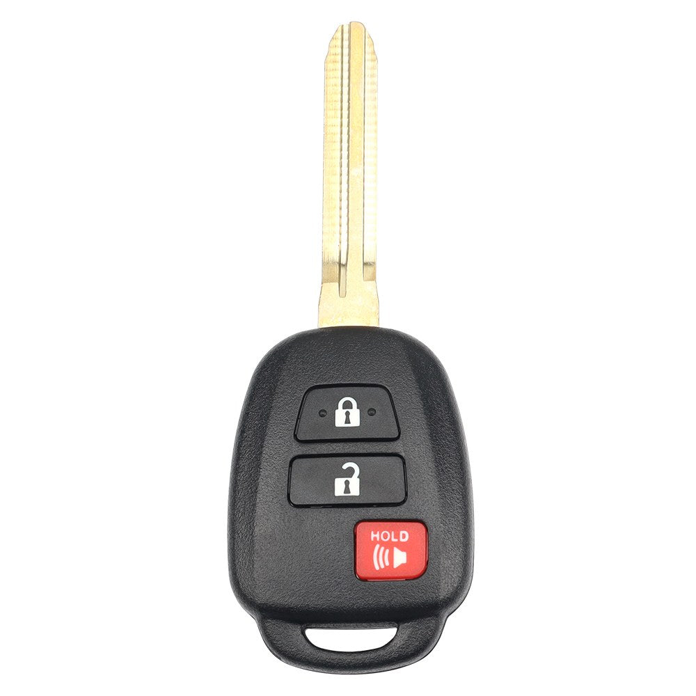 2013-2019 Toyota RAV4 Prius C / 3-Button Remote Head Key / PN: 89070-42820 / HYQ12BDM (H Chip)