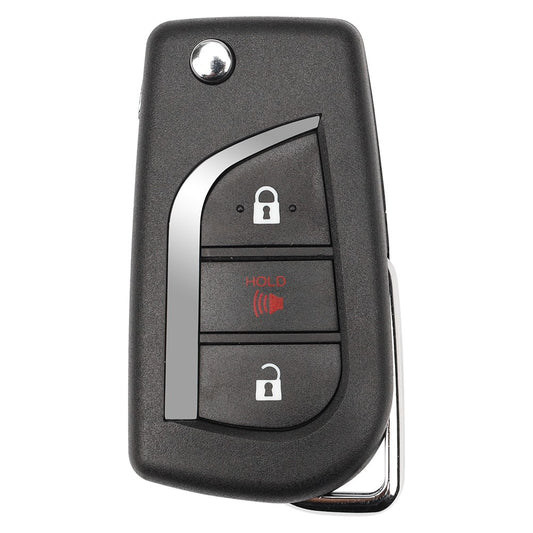 2017-2018 Toyota Corolla / 3-Button Remote Flip Key / PN: 89070-12C20 / HYQ12BFB (H CHIP)